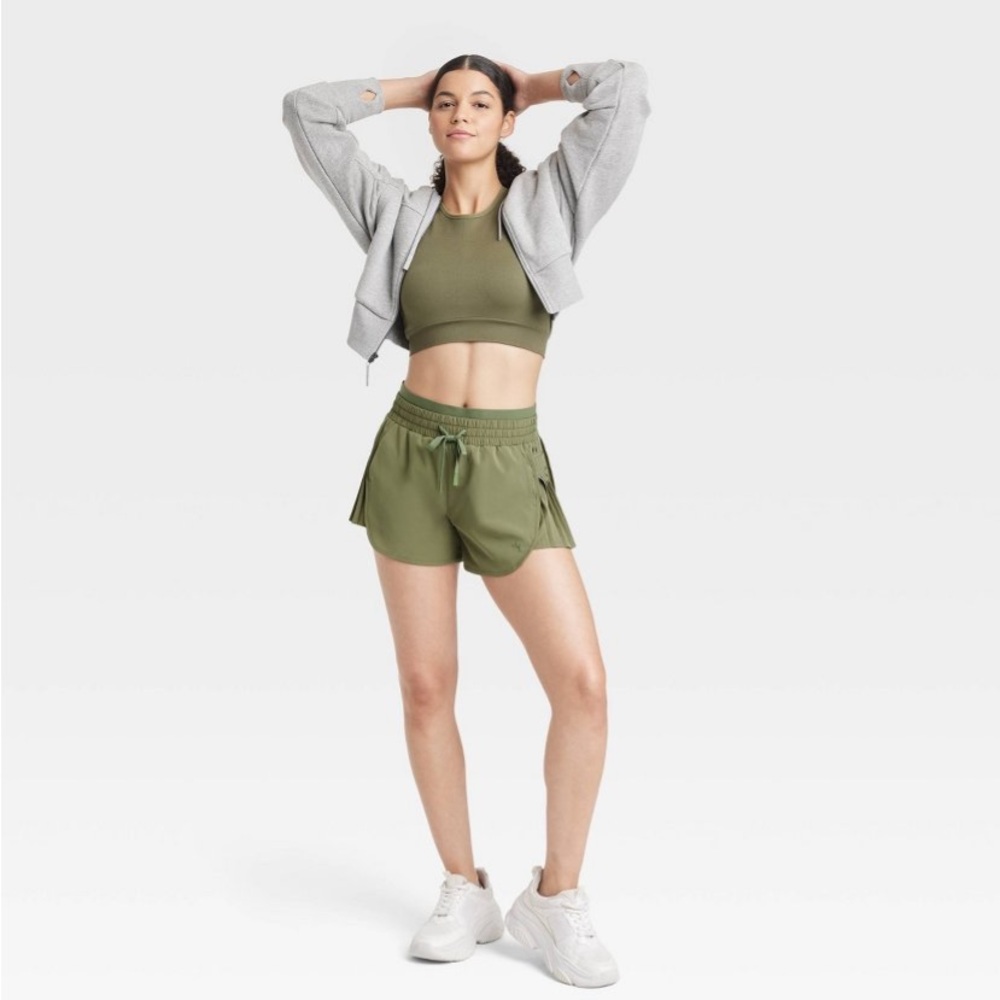 JoyLab Sage Green Women's Athletic Shorts - Picture 3 of 6